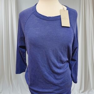 Alternative Women's Long Sleeve Top in Deep Blue
